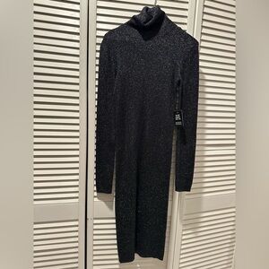 Express Black Long Sleeve Dress